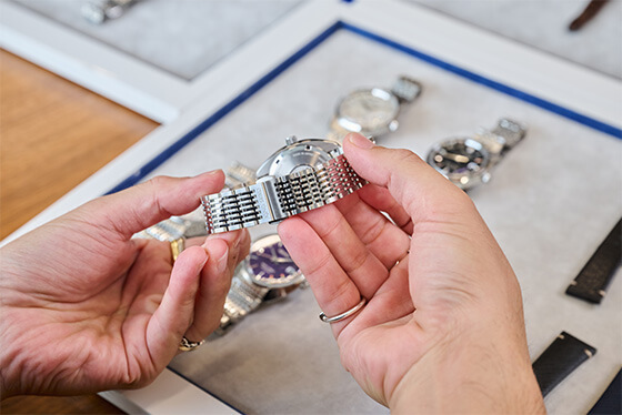 写真：キングセイコーのブレスレット